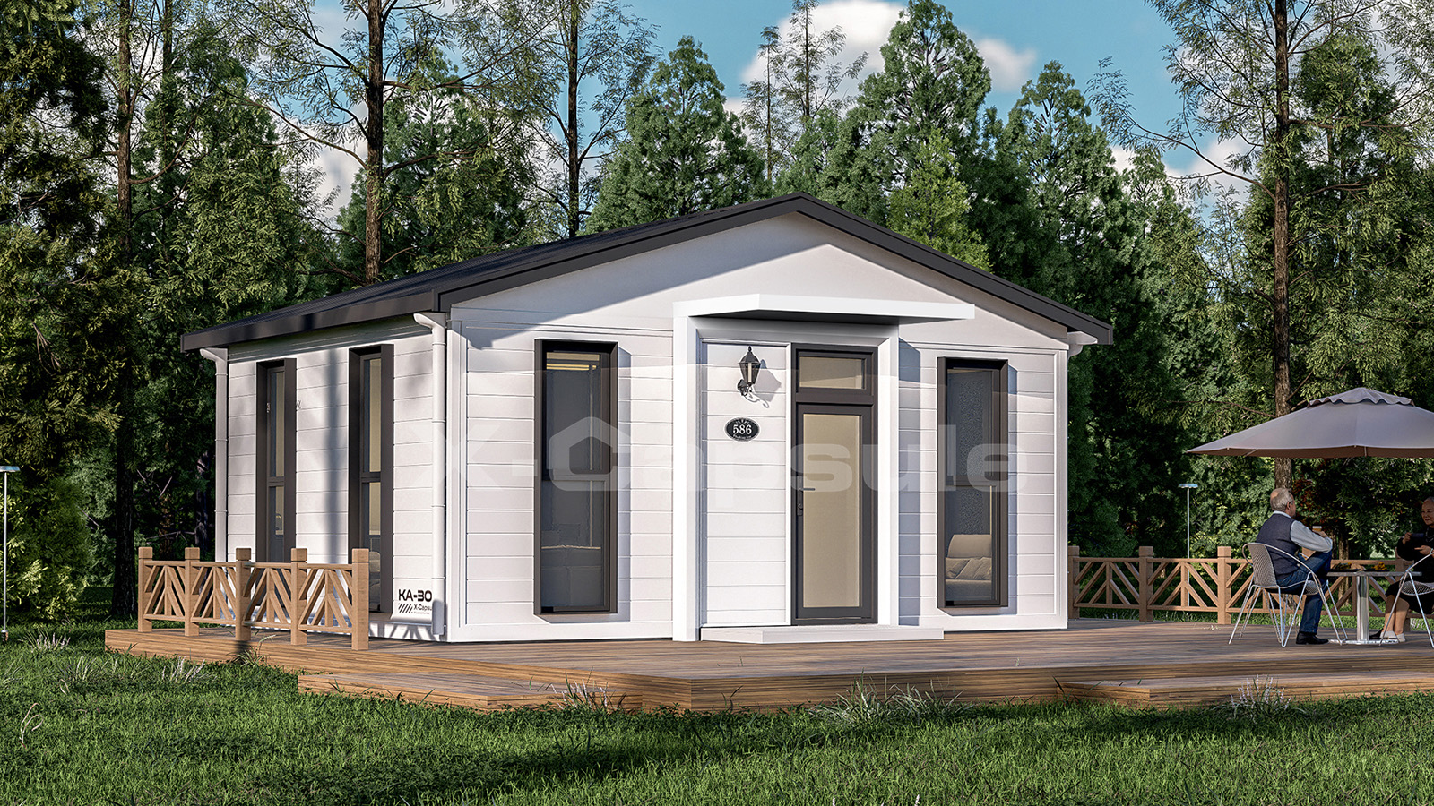 Carlo-KA30Spire - roofed Expandable Container House