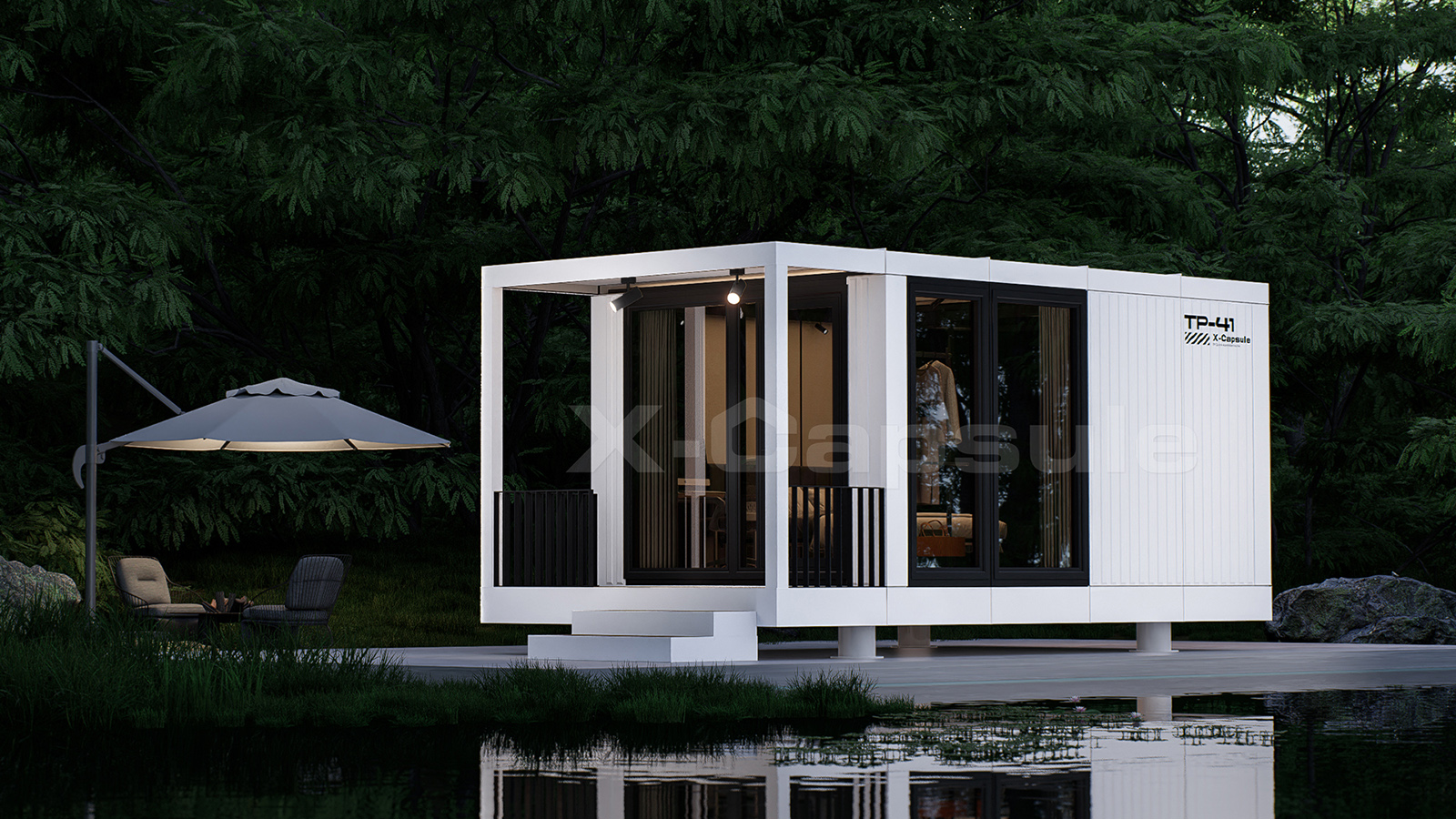Turan-TP41Modular Prefabricated Housing With A Built-In Terrace