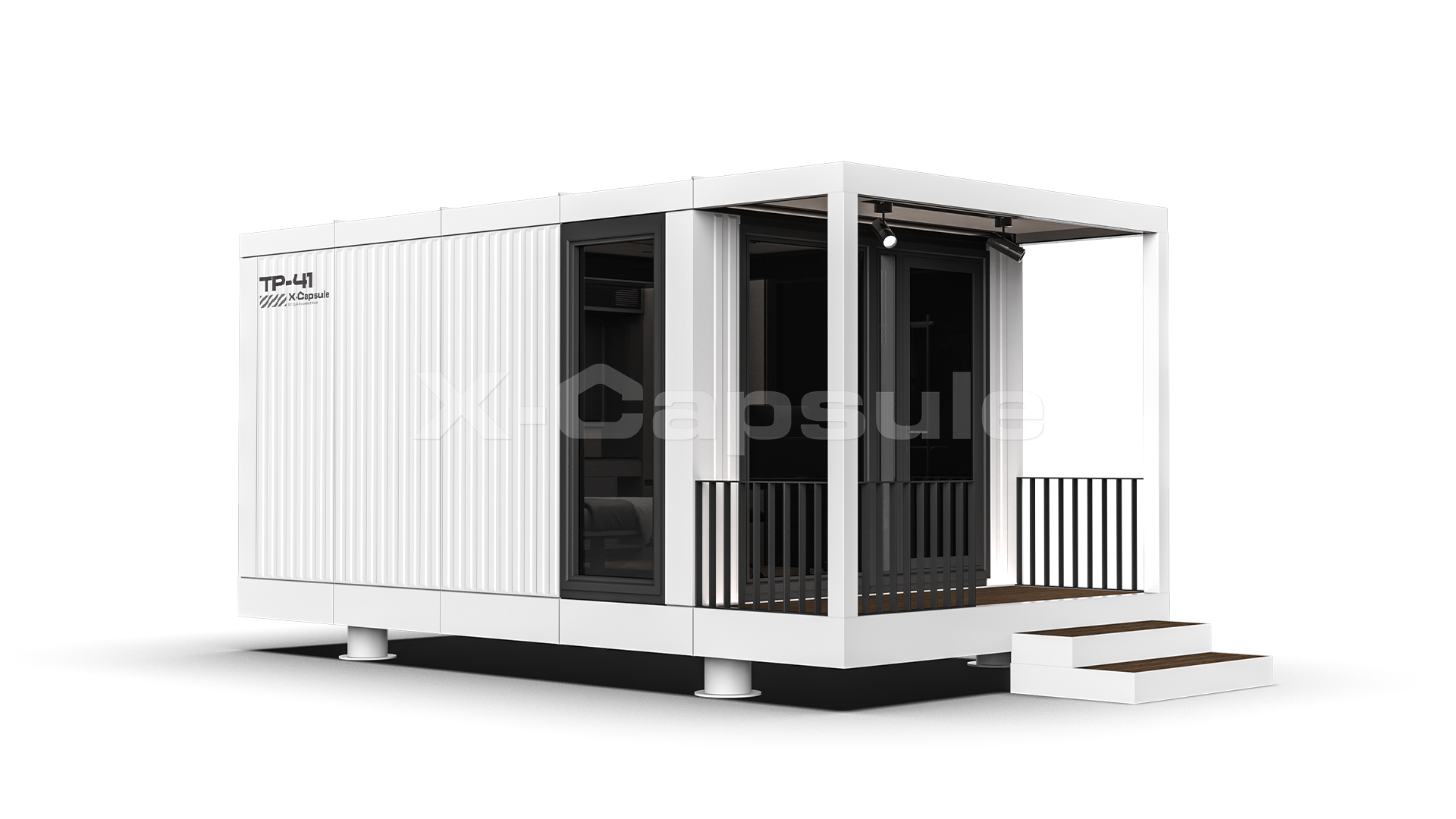Turan-TP41Modular Prefabricated Housing With A Built-In Terrace